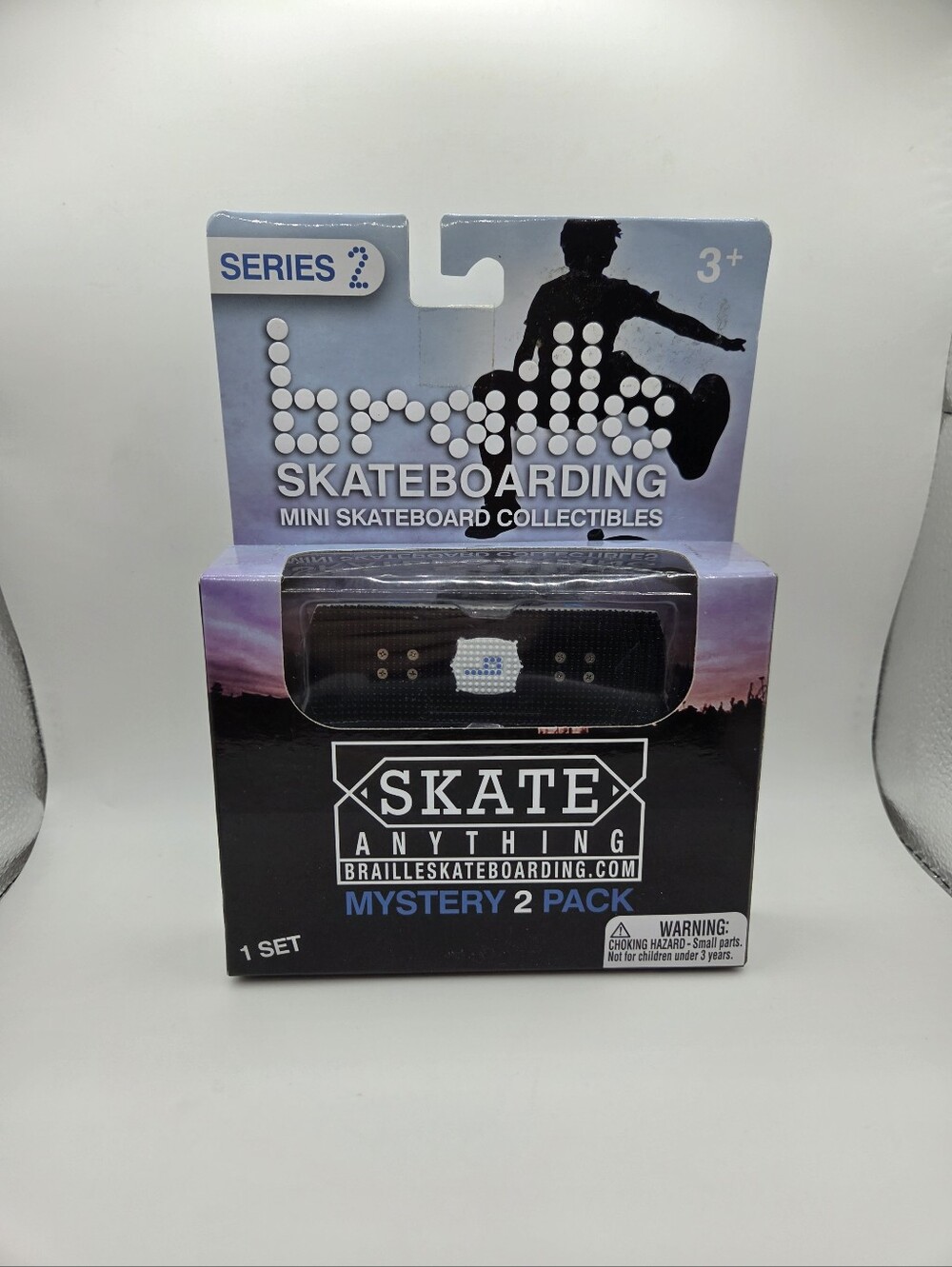 Mini Skateboard Mystery 2-pack Series 2 Braille Skateboarding - NEW